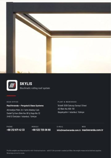 SKYLIS Bioclimatic Roof — Back cover